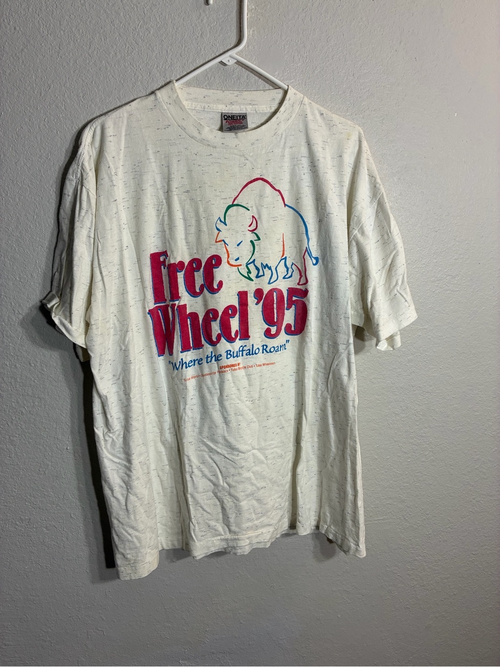 Vintage Bike Race T-Shirt- Free Wheel '95 Buffalo Graphic Tee